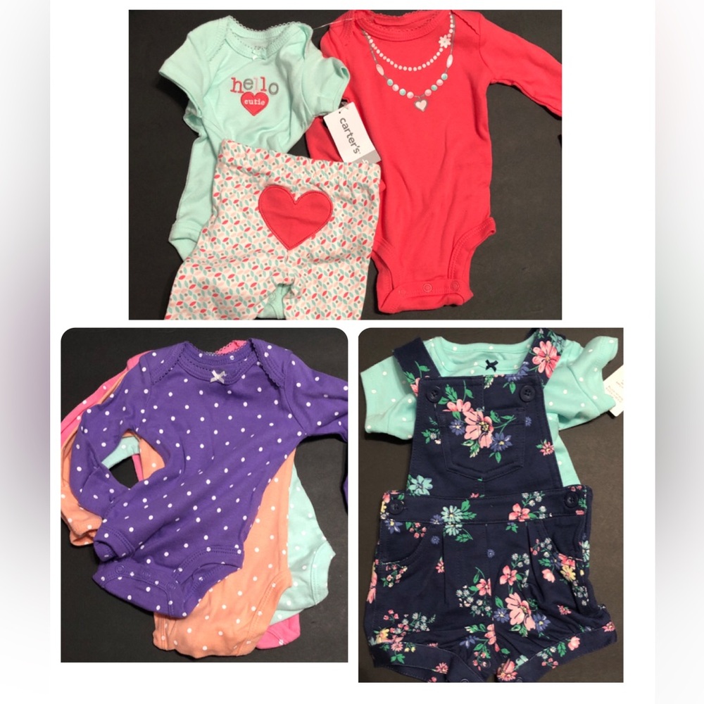 Carter’s‎ 9piece newborn - 3month baby girl bundle brand new